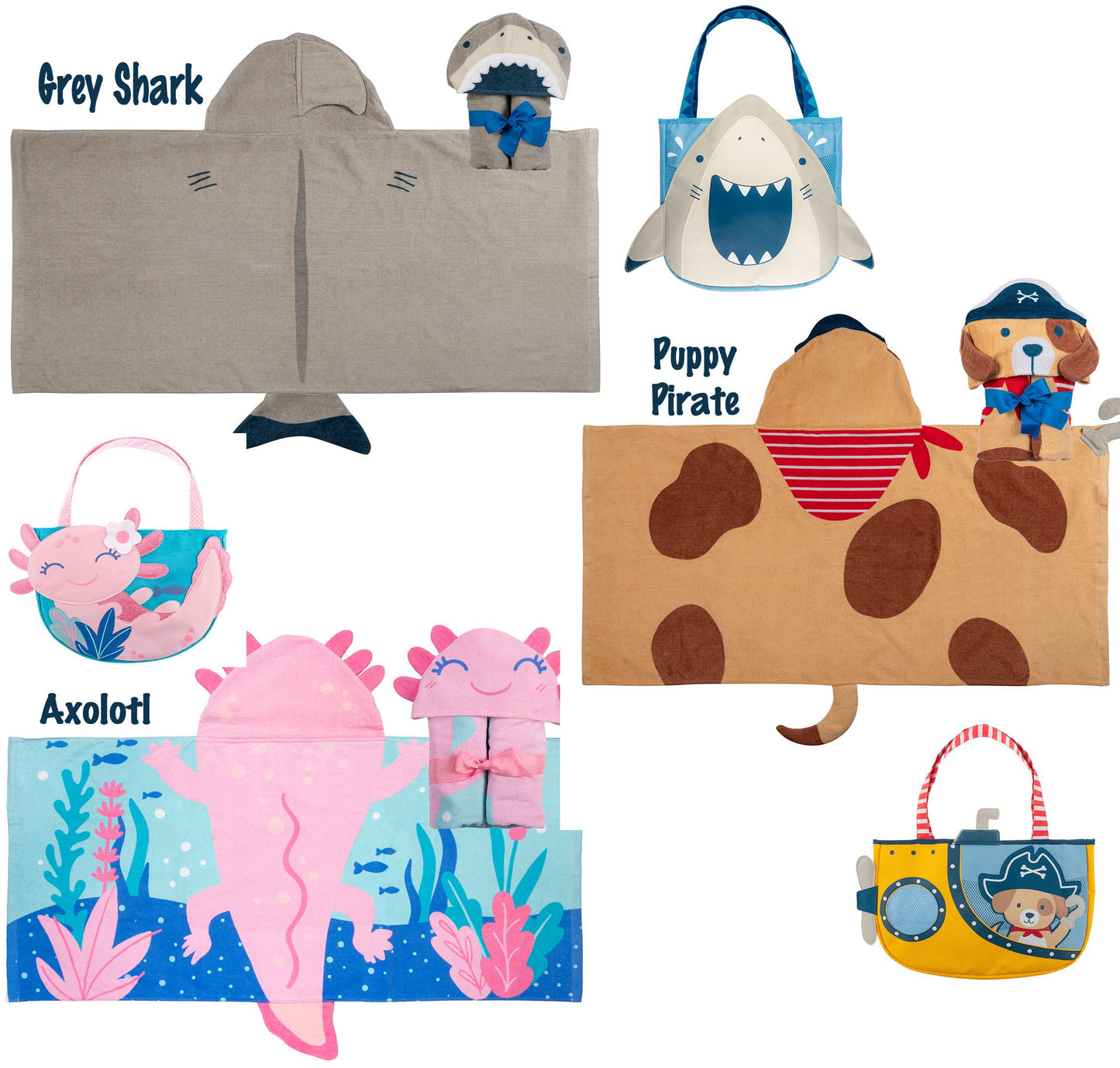 Personalized Kids Beach bag and hooded towel / Monogrammed Beach Tote / Monogrammed Hooded Towel / Stephen Joseph / Kid's Beach Set