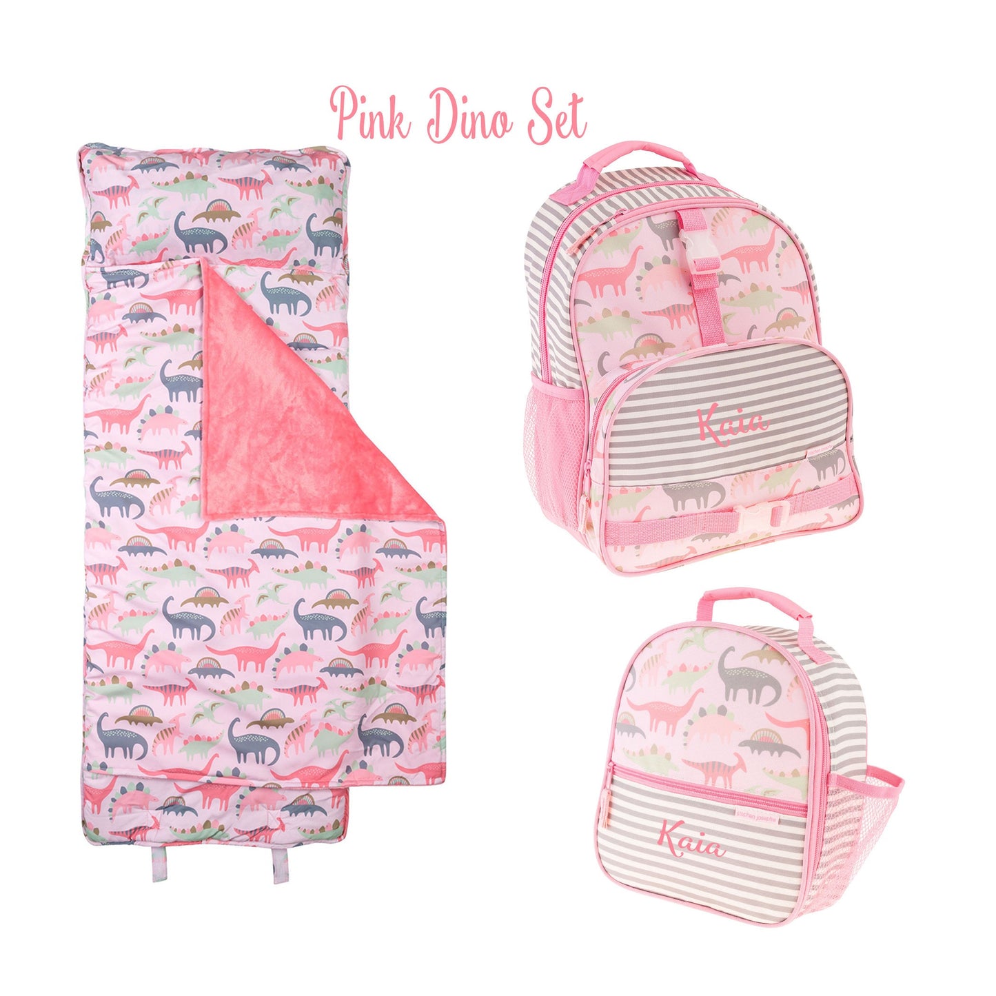 Personalized Stephen Joseph Backpack, Lunchbox and Nap mat set / Monogrammed Backpack and Lunchbox / Personalized Nap Mat