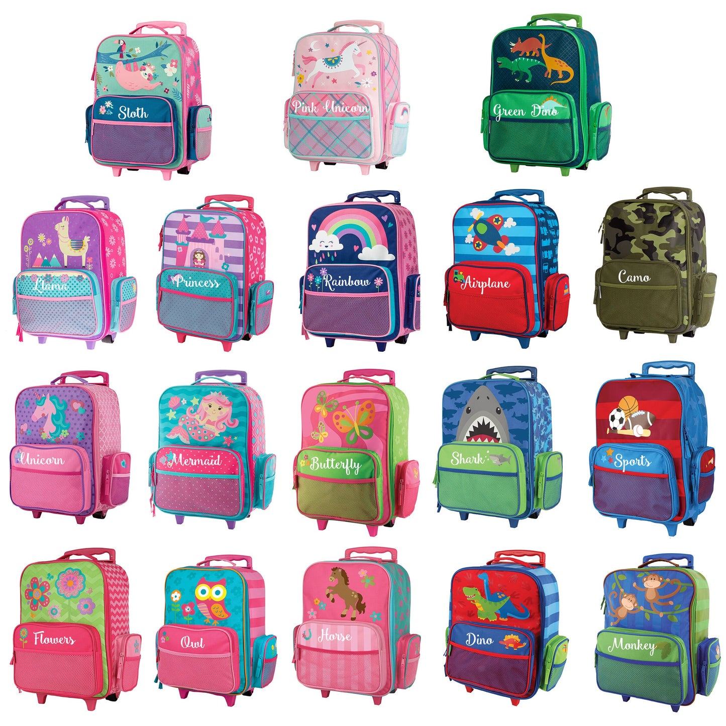 Personalized Kids Rolling Luggage, Stephen Joseph, Kids Suitcase, Travel Bag, Overnight Bag, Free Shipping, Going to Grandma's, TSA Approved